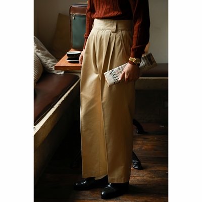 UGENTLE长裤阔腿廓尔格高腰休闲