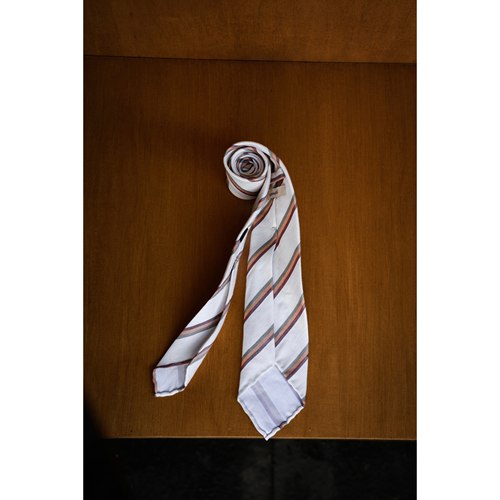 UGENTLE手工丝亚麻意式复古领带