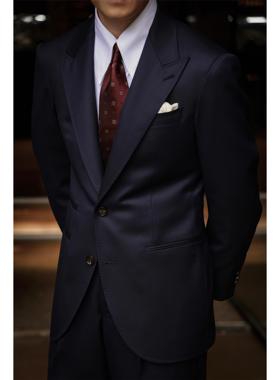 UG男装 意大利REDA面料 半麻衬 手工米兰眼 「伯爵蓝权力」套装男