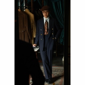 全羊毛强捻「墨海幽蓝」双排6扣1 UGENTLE 高定全麻衬 布雷泽西服