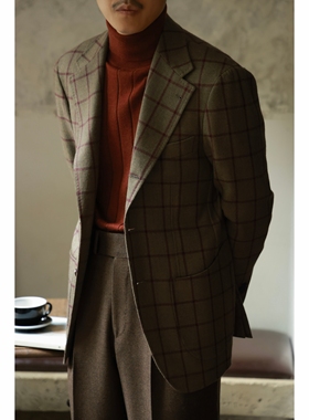 UG男装 英国MOON面料 全麻衬工艺「秋叶红枫」意式单排3扣2西服男