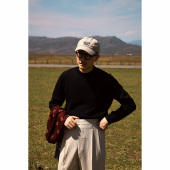 「 暗夜黑 」秋冬复古 UGENTLE男装 羊毛针织衫 半高领可机洗毛衣