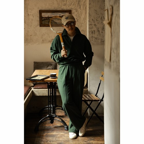 UGENTLE男装休闲polo领卫衣套装