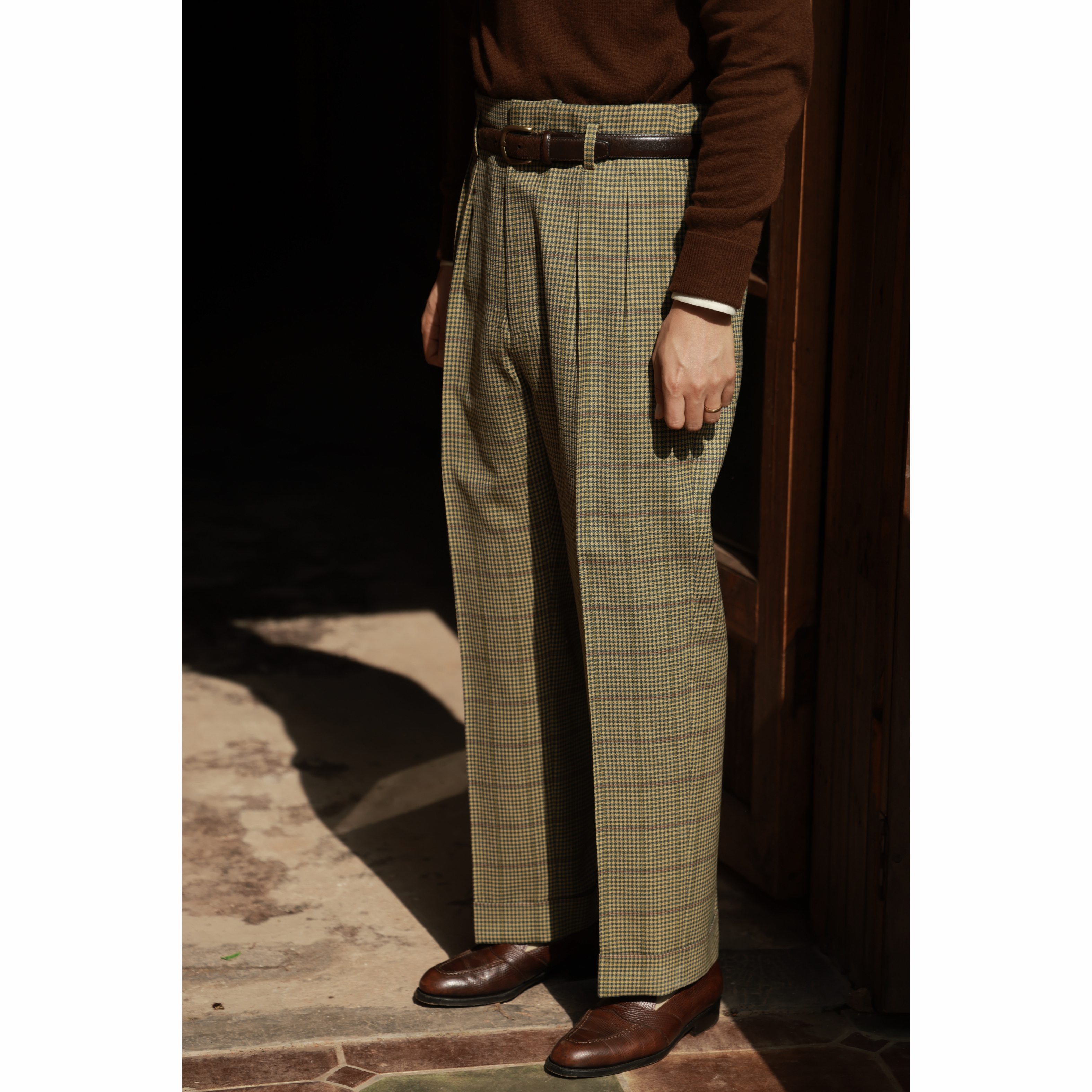 UGENTLE好莱坞全羊毛直筒西裤