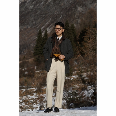 UGENTLE粗纺毛呢航海夹克