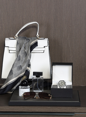 样板房衣帽间摆件女衣柜衣服现代简约收纳盒软装全屋定制衣柜饰品