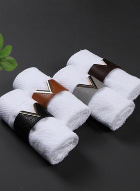 样板间毛巾方巾装饰扣卫生间马桶软装饰品摆件洗手台浴室柜小摆件