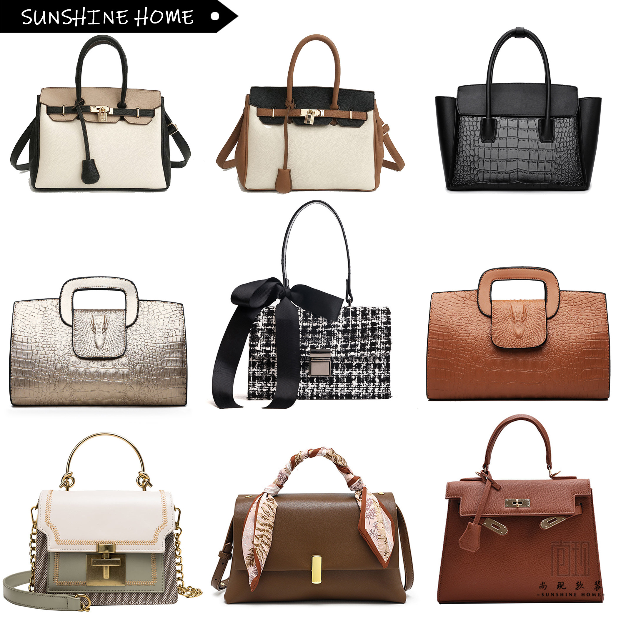 样板房衣帽间包包女装衣柜摆件橙色系手提包饰品全屋订制展厅摆设