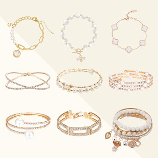 轻奢金色样板房衣帽间梳妆台首饰盒展示道具手链手镯衣柜抽屉饰品