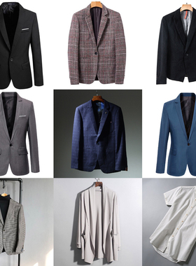 样板房衣服衣柜衣橱衣帽间衣服道具装饰品男士西装套装陈列衣服