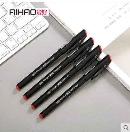 爱好考试水笔学生黑色商务签字笔