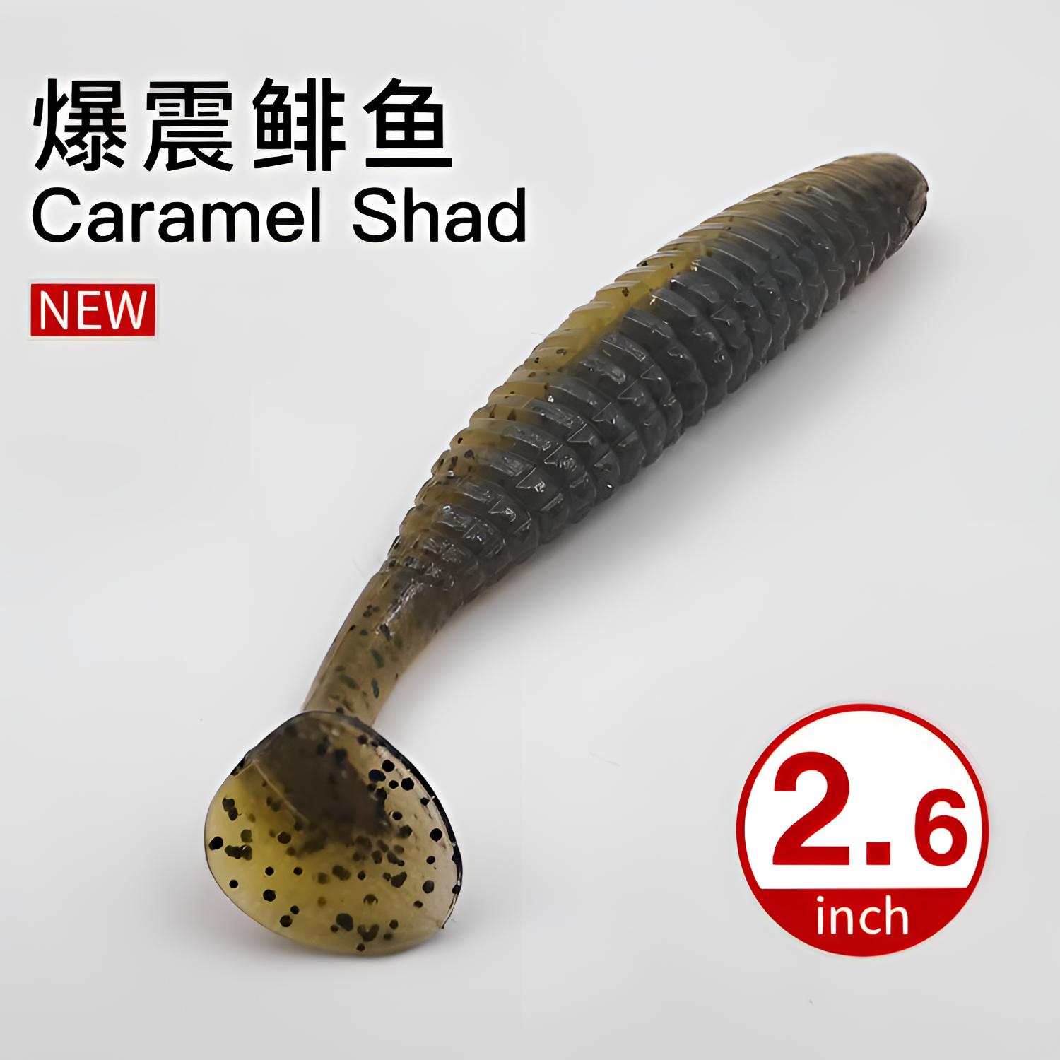 常吉爆震鲱鱼T尾软饵翘嘴路亚饵图片