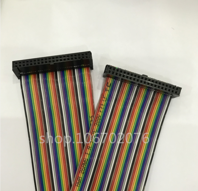 40pin针JTAG连接线 2.54mm数据通讯线 FC-40P双头彩排线 同方向