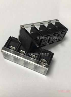 KF78C-4P  黑色带盖 13MM间距 栅栏式接线端子