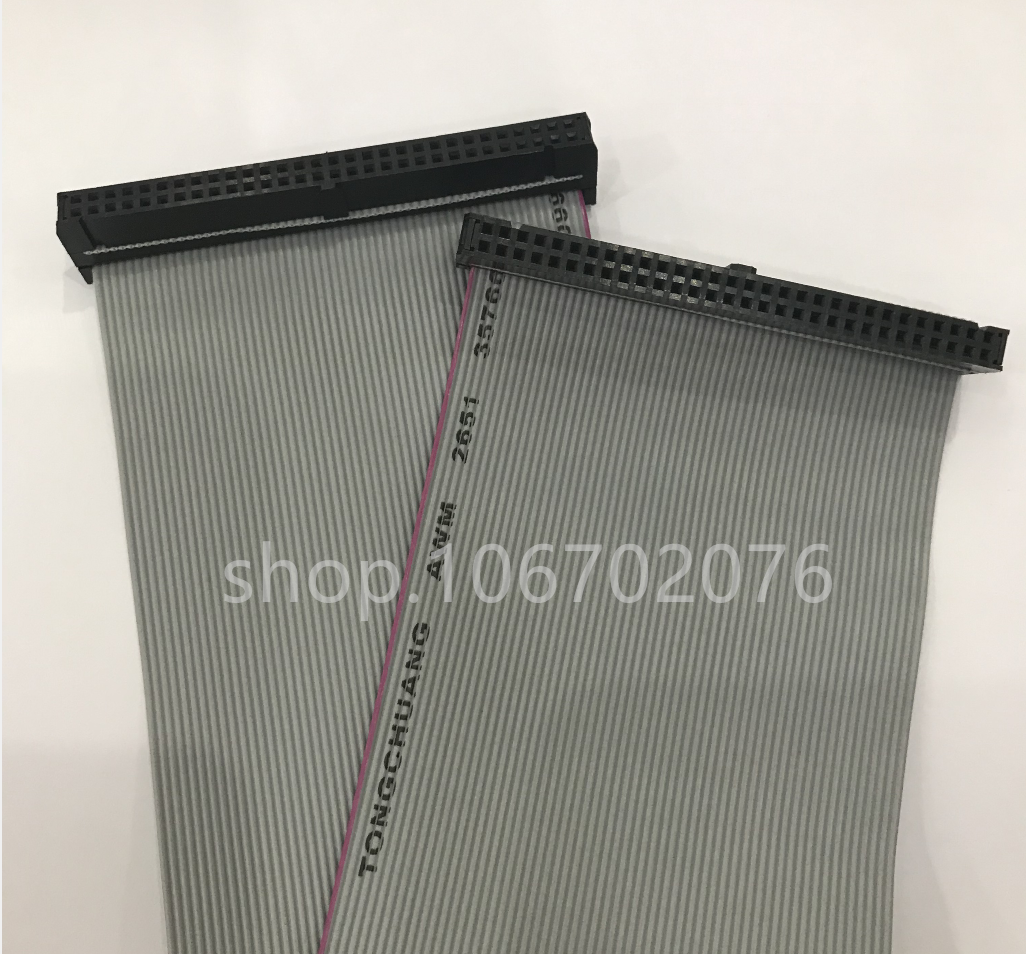 FC-60P双头线60pin针JTAG连接线 2.54mm AVR下载线 IDC灰排线