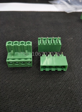 绿色 2EDG-5.08-4P 弯针+母座 5.08MM间距4针 4脚 弯脚 接线端子