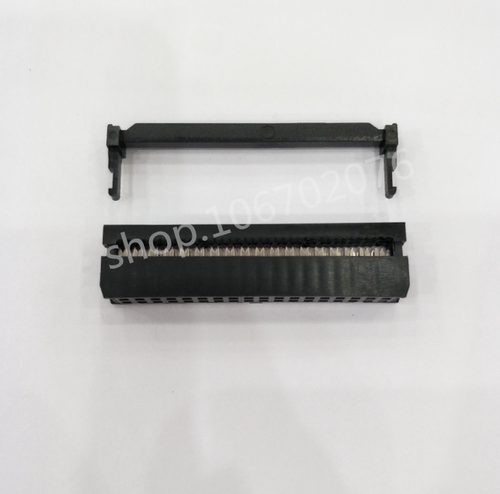 FC压线头2.54mm间距36P/2X18P简易IDC牛角插座2.54mm-36P压线整套