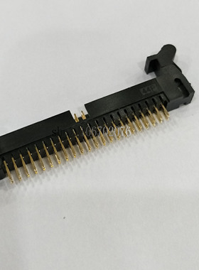 DC2-2.0MM牛角插座弯脚/直针10P14P16P20P26P30P34P40P44P50P镀金