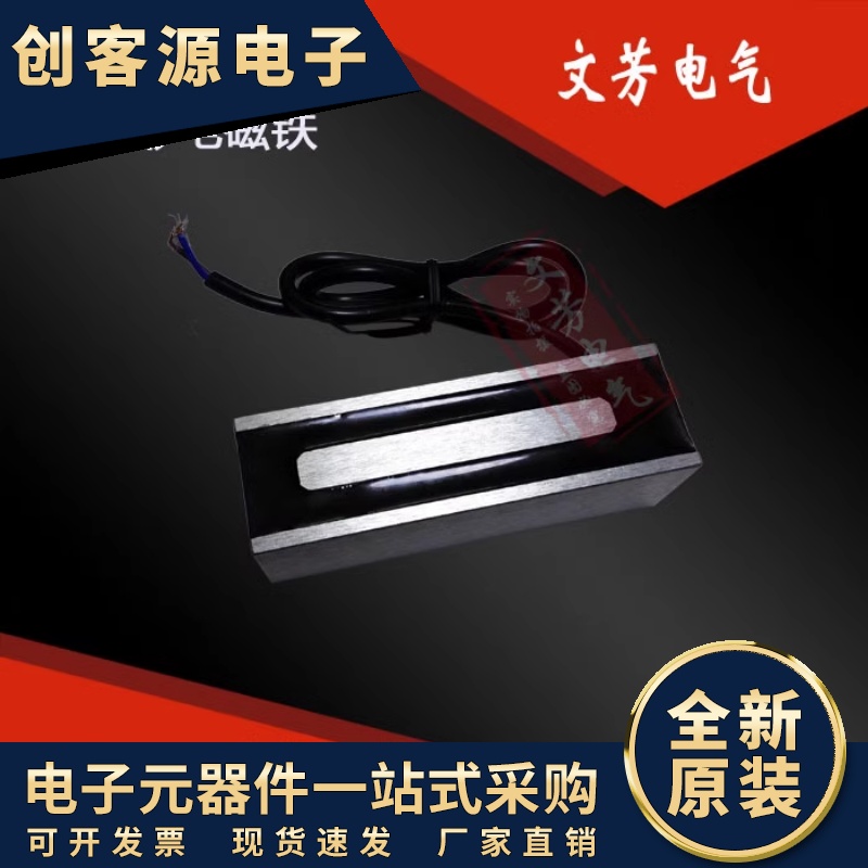 长方形吸盘式电磁铁WF-P100/2/1吸力88kg长条电吸铁电压12V/24V 电子元器件市场 磁性元件/磁性材料 原图主图