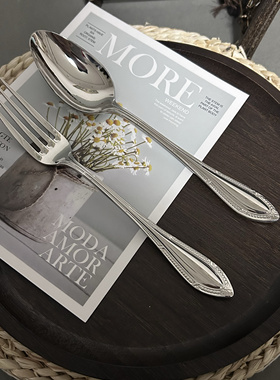 高奢德国品牌Zepter主餐牛排叉勺大分餐勺吃饭勺甜品叉304不锈钢