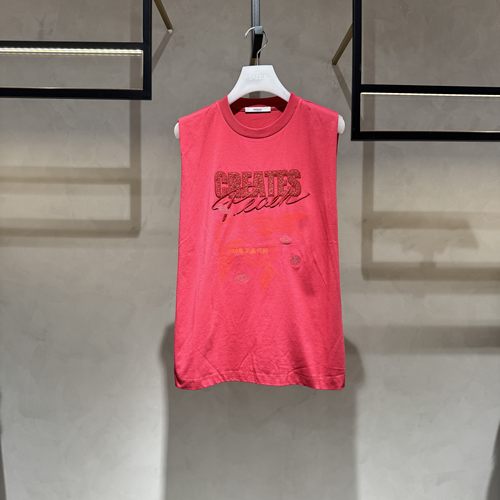 2I2B205折DAZZLE地素国内正品代购2024夏休闲无袖T恤吊牌999
