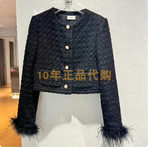 3I4F461折dzzitD素国内正品代购2024冬黑色夹克吊牌1790