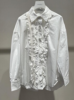 2H1C419折DAZZLED素国内正品代购2023春花边领衬衫吊牌1599