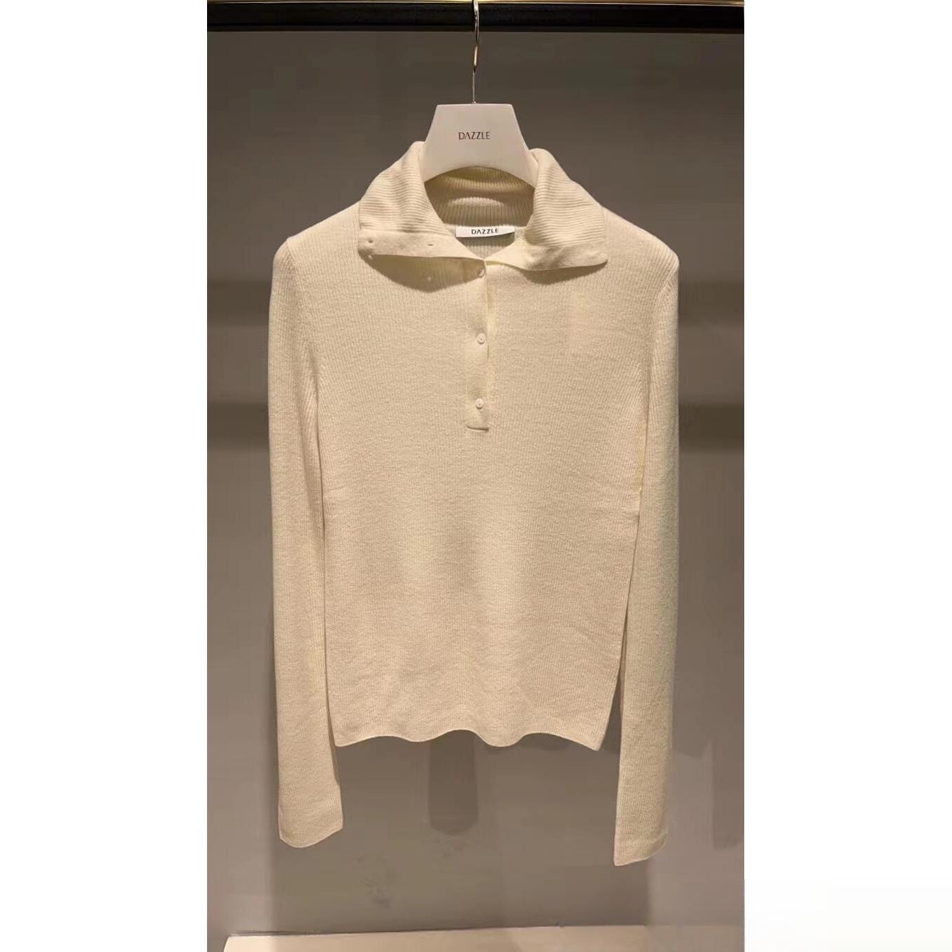 2H1E401折DAZZLE地素国内正品代购2023春针织条纹打底衫吊牌1399