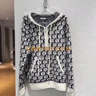 3H4E458折dzzit地素国内正品代购2023冬针织提花套头衫吊牌1590