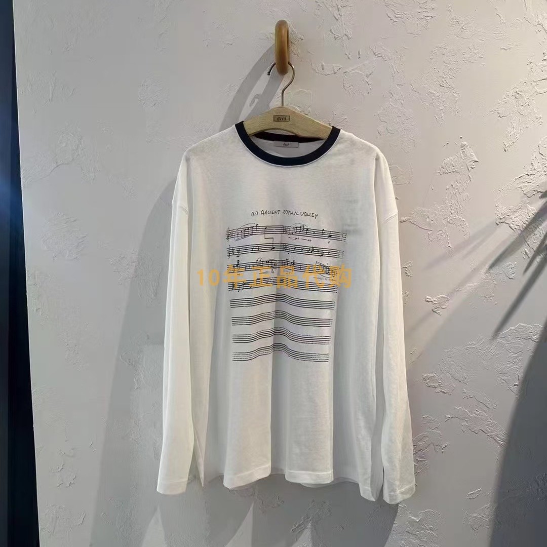 3J1B519折dzzit地素国内正品代购2025春女士长袖T恤吊牌695