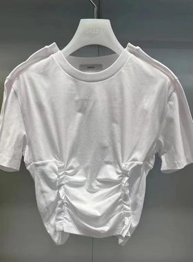 2H3B301折DAZZLED素国内正品代购2023秋多色立裁短袖T恤吊牌899