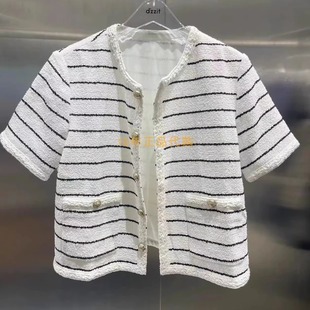 外套吊牌1490 2024夏粗花呢短袖 3I2F426折dzzit地素国内正品 代购