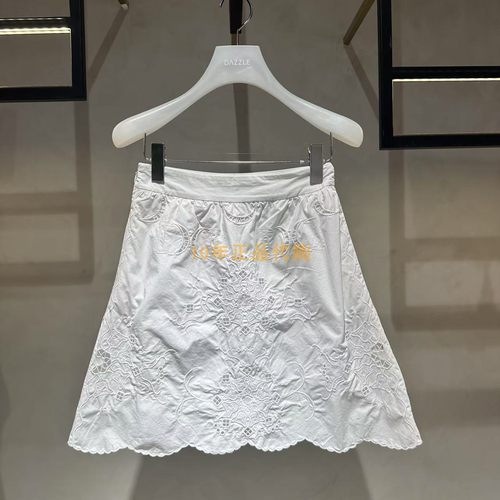 2I2S253折DAZZLED素国内正品代购2024夏绣花短裙吊牌1399