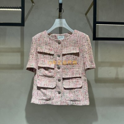 2I2F420折DAZZLE地素国内正品代购2024夏粗花呢短外套吊牌2999