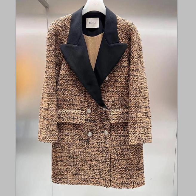 2H4G303折DAZZLE地素国内正品代购2023冬呢料大衣外套吊牌3799