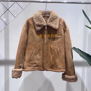 3I4M401折dzzitD素国内正品代购2024冬土黄色外套吊牌8990