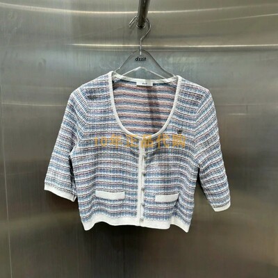 3I2E524折dzzit地素国内正品代购2024夏彩色针织开衫吊牌995