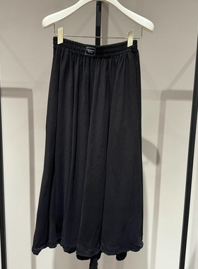 2H4S420折DAZZLED素国内正品代购2023冬黑色长裙吊牌1699