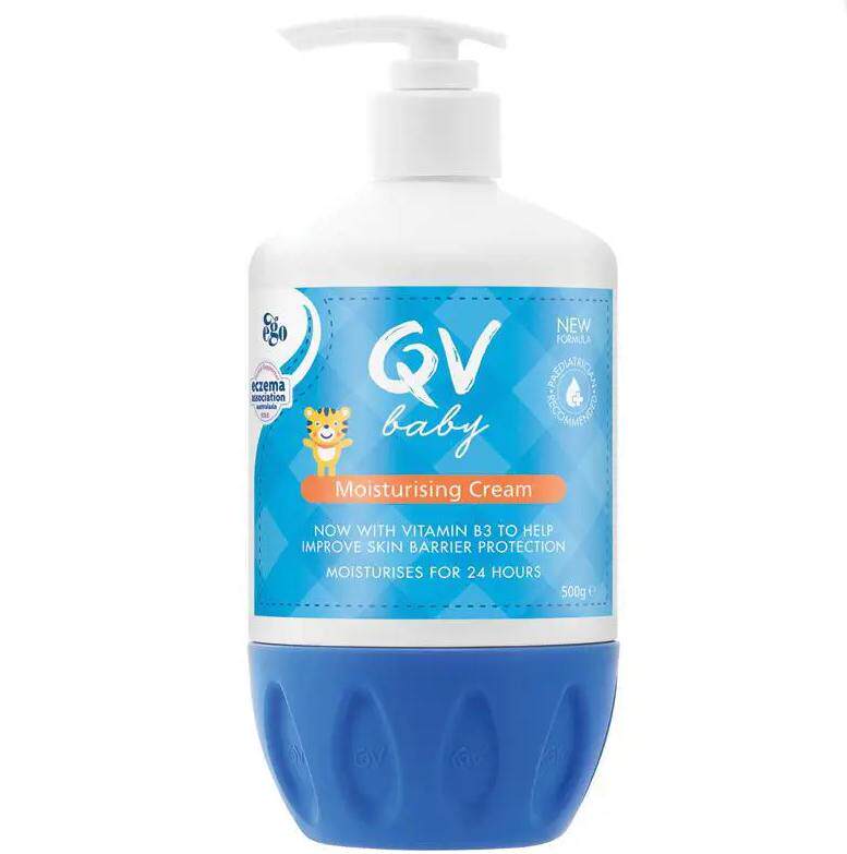 现货 澳洲qv宝宝面霜婴儿儿童雪花膏250g小老虎保湿面霜ego按压款