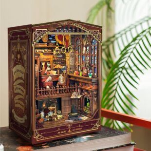 鲸空diy小屋魔法工作室3d立体手工拼装书立房子模型建筑玩具生日