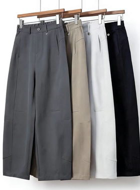 春夏新款云柔棉抗皱百搭休闲显瘦弯刀裤8021