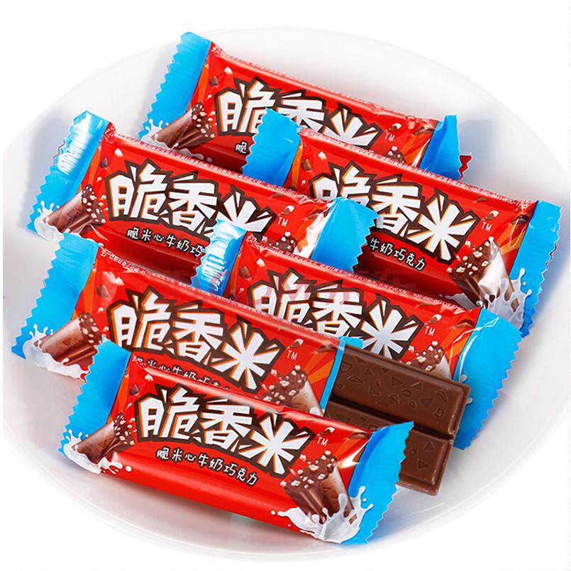 德芙脆香米牛奶夹心巧克力散装结婚满月喜糖儿童休闲零食解馋糖果