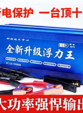 正品浮力吸王大功率逆变机头进口大管12v电瓶升压器省电子转换器