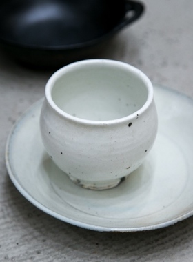 日本陶艺作家手作 古朴气息粗陶马克杯 侘寂餐具茶杯茶碗八木橋昇