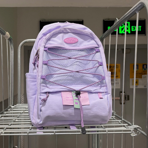 yizistore原创新网布尼龙双肩包女多隔层学生书包休闲小电脑背包