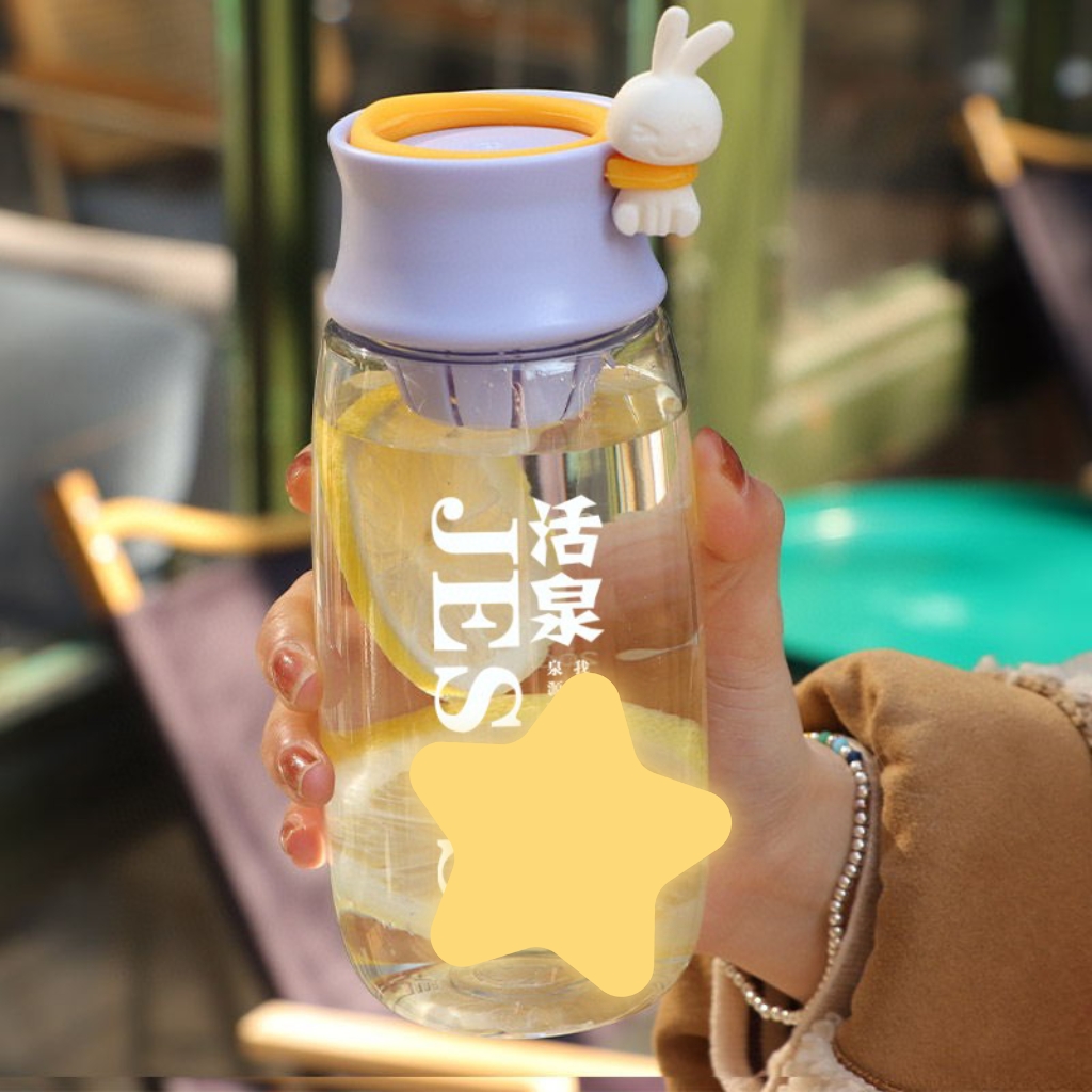 ins水杯学生可爱兔子水杯便携广告随手杯太空杯防摔礼品杯 塑料杯 个性定制/设计服务/DIY 马克杯 原图主图