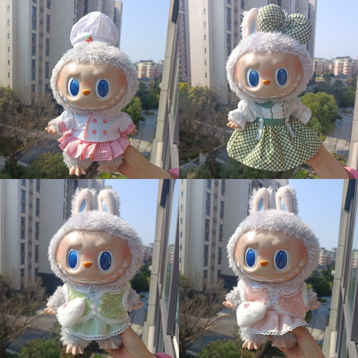 38cm拉布布毛绒娃娃衣服