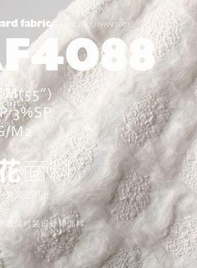 多色双层夹丝三明治提花布料箱包家纺服装时装设计师面料RF4088