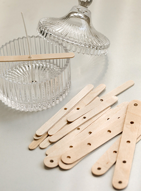 飞鱼手作 杯蜡木质固定器 香薰蜡烛DIY实用小工具烛芯固定器