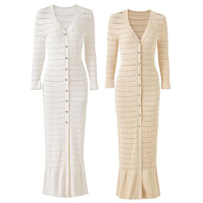 好品质中东风超重工整件套钻BlingBling名媛轻奢时尚连衣裙针织裙